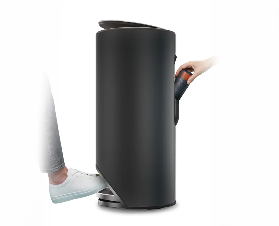 Arc Pedaleimer mit Innentasche H72cm D34cm 30l Carb. schwarz