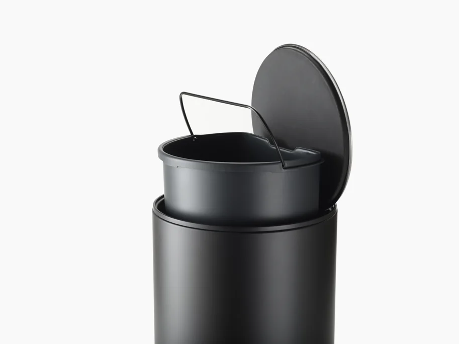 Arc Pedaleimer mit Innentasche H45cm D26cm 10l Carb. schwarz