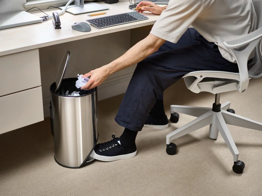Arc Pedaleimer mit Innentasche H45cm D26cm 10l Edelstahl