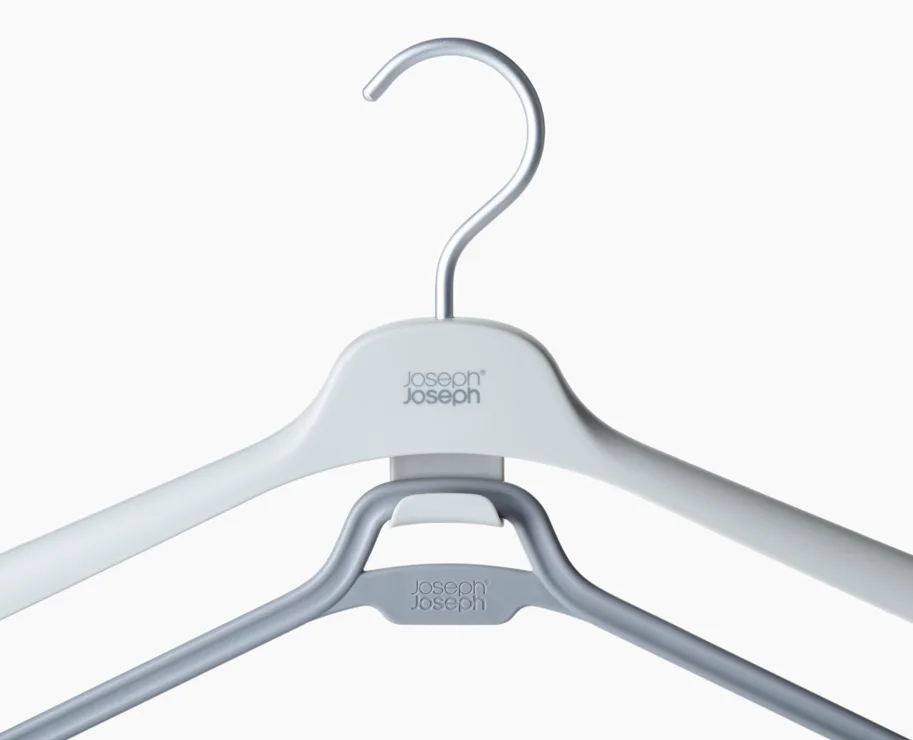 2er Set Orderly Kleiderbügel für Kleider H31cm L43cm PP ecru