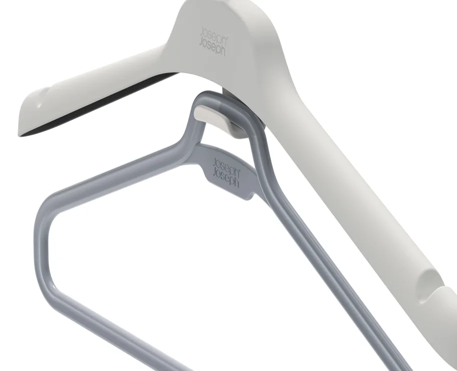 2er Set Orderly Kleiderbügel für Kleider H31cm L43cm PP ecru