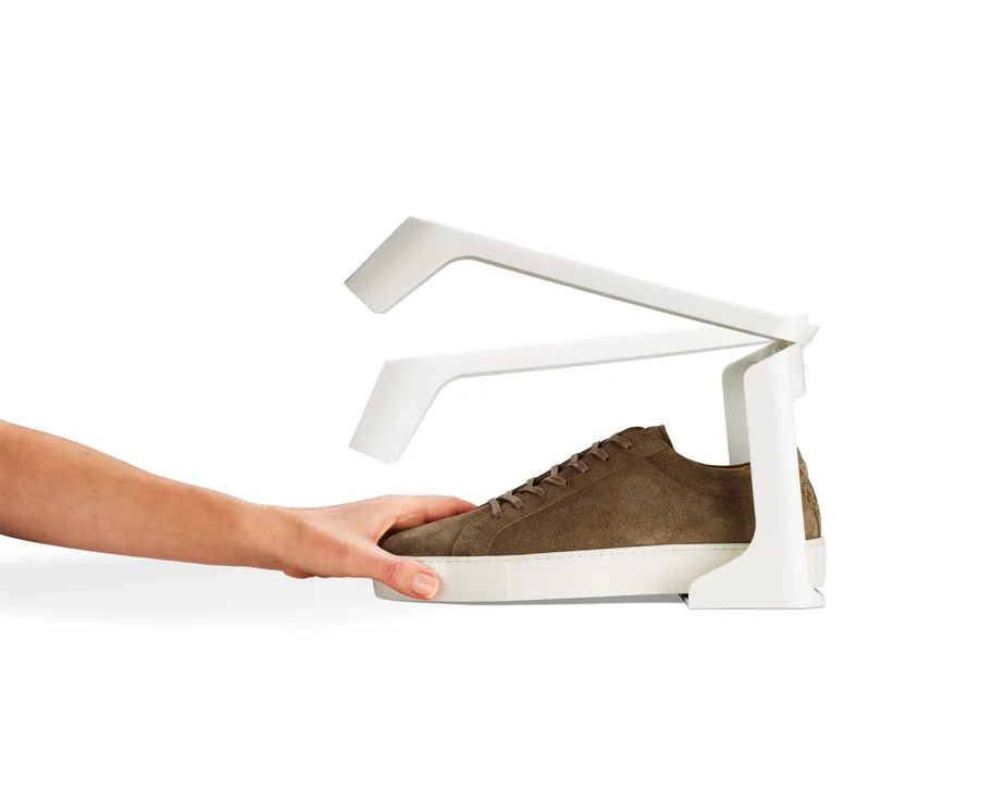 2er Set Set Shoe-in Schuhcaddy H19cm L26cm PP ecru