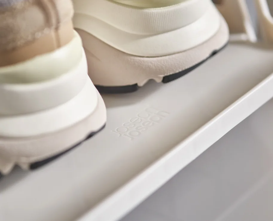 2er Set ShoeCase Schuhschrank PP 22x28x36cm grau
