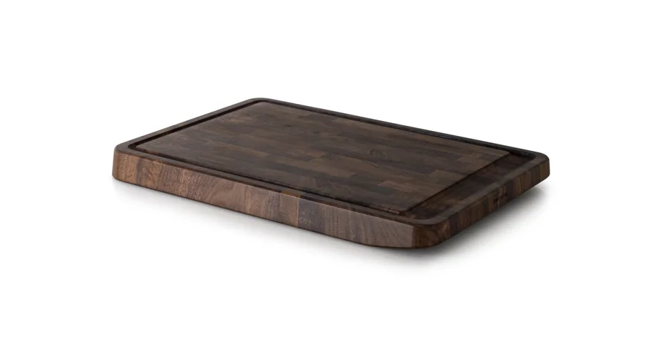 Walnuss Stirnholz Tranchierbrett 42x29x3.5 cm