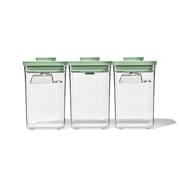 3er Set GG Pop Aufbewahrungsboxen mit Löffel 30ml grün