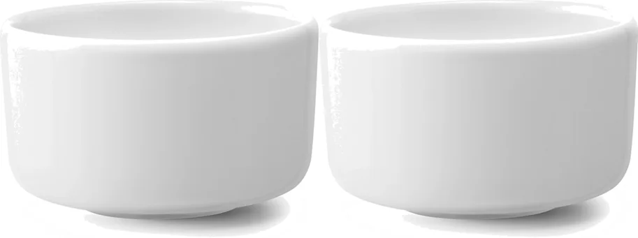 2er Set Collective Schale D8cm weiss