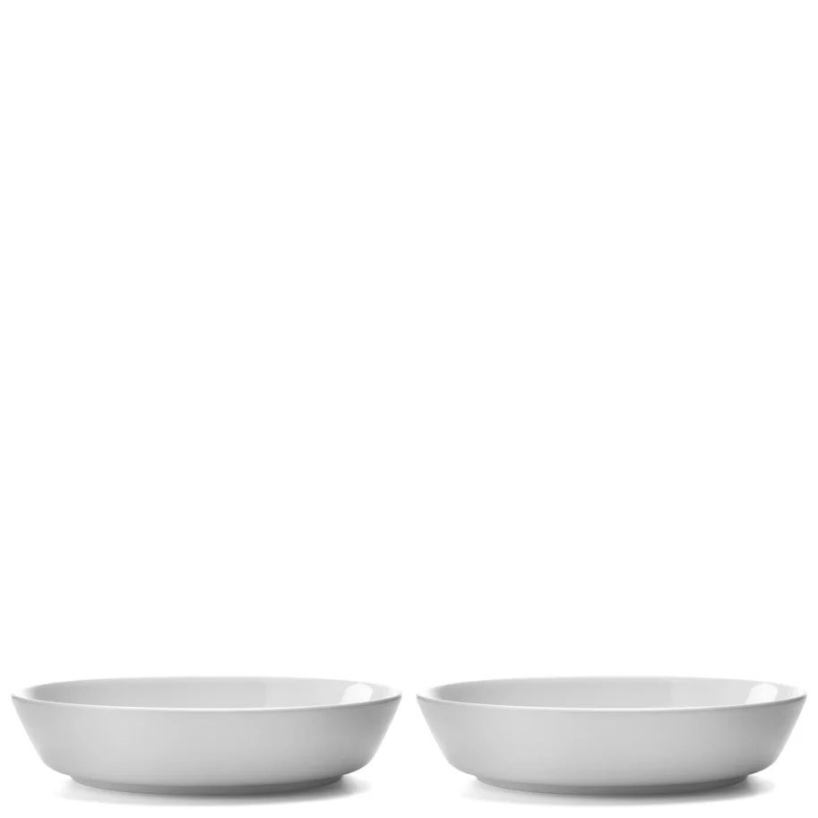 2er Set Collective Teller tief D20cm weiss