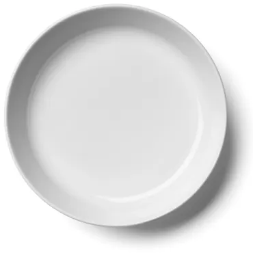 2er Set Collective Teller tief D20cm weiss