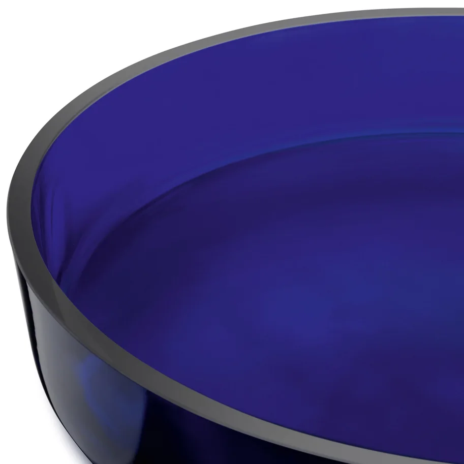 Collective Schale D35cm H6cm Glas cobalt