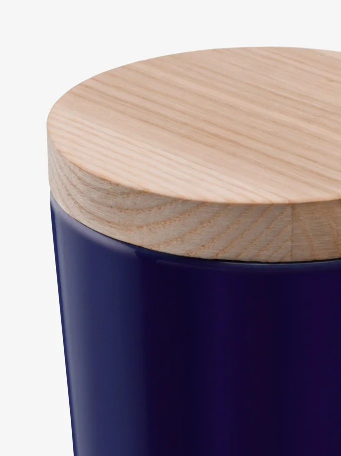 Collective Dose H8.5cm mit Deckel Esche cobalt
