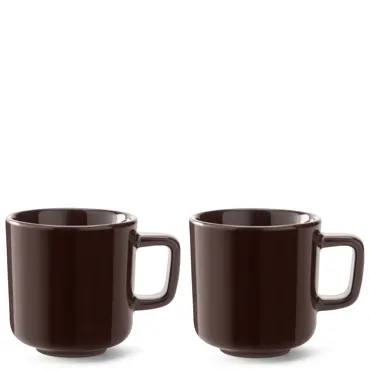2er Set Collective Espressotasse 75ml mocha