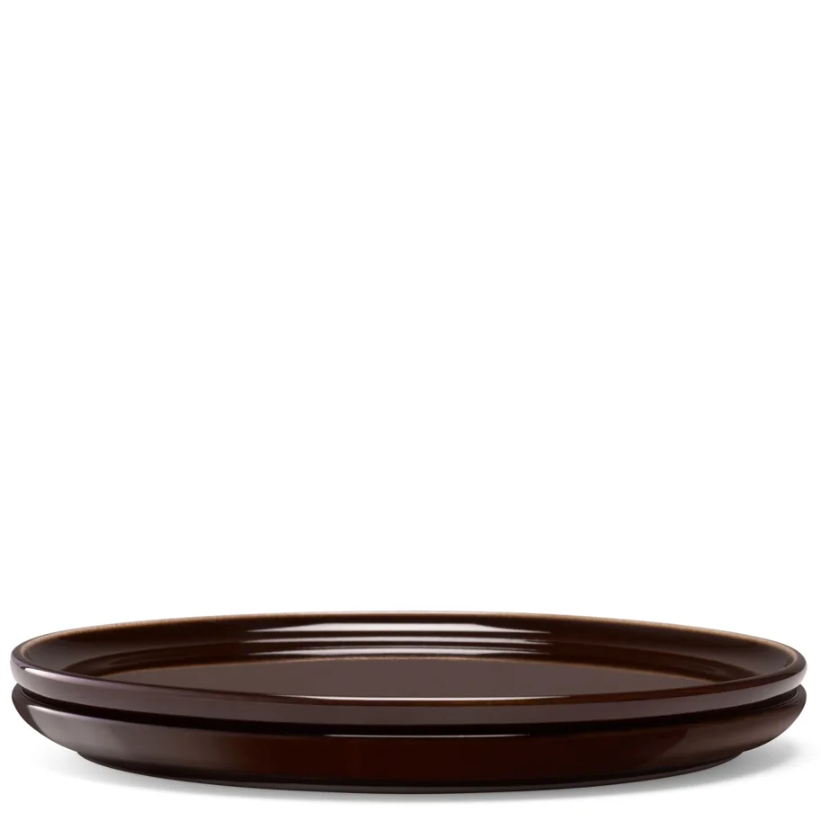 2er Set Collective Teller flach D20cm mocha