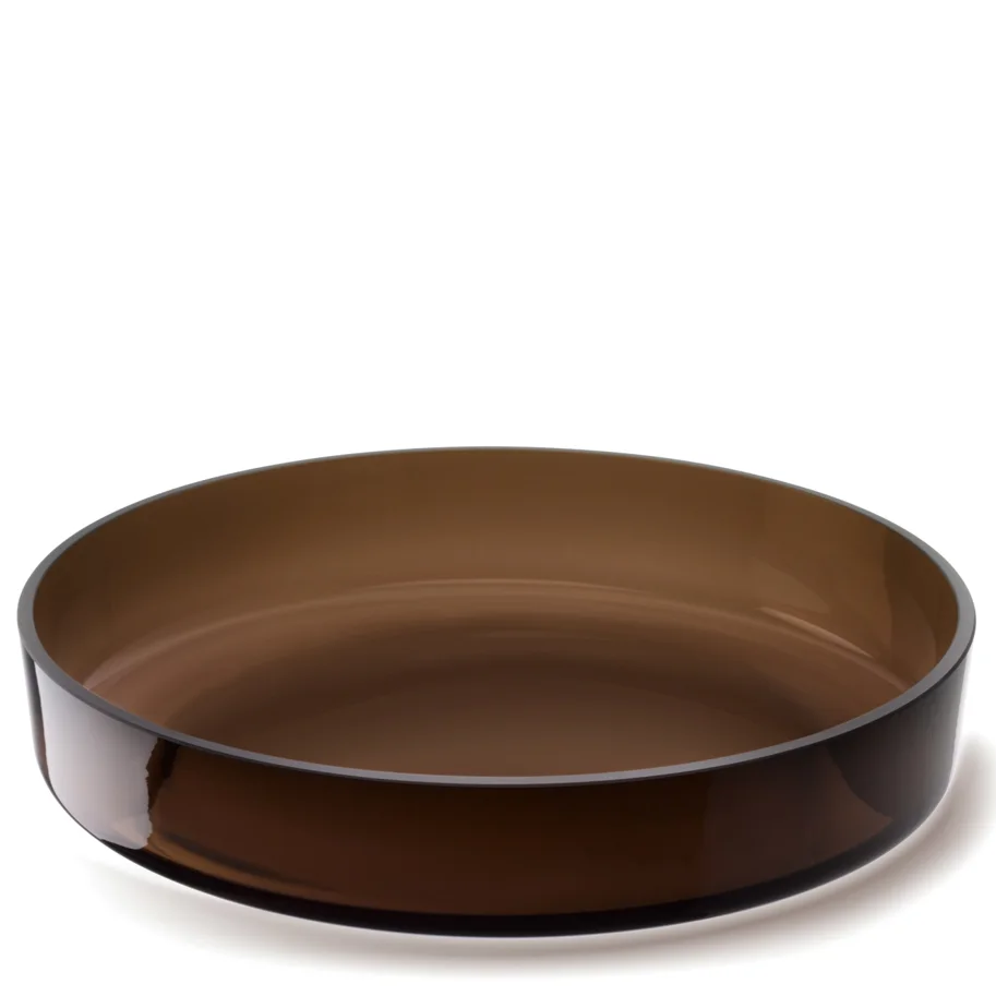 Collective Schale D35cm H6cm Glas mocha