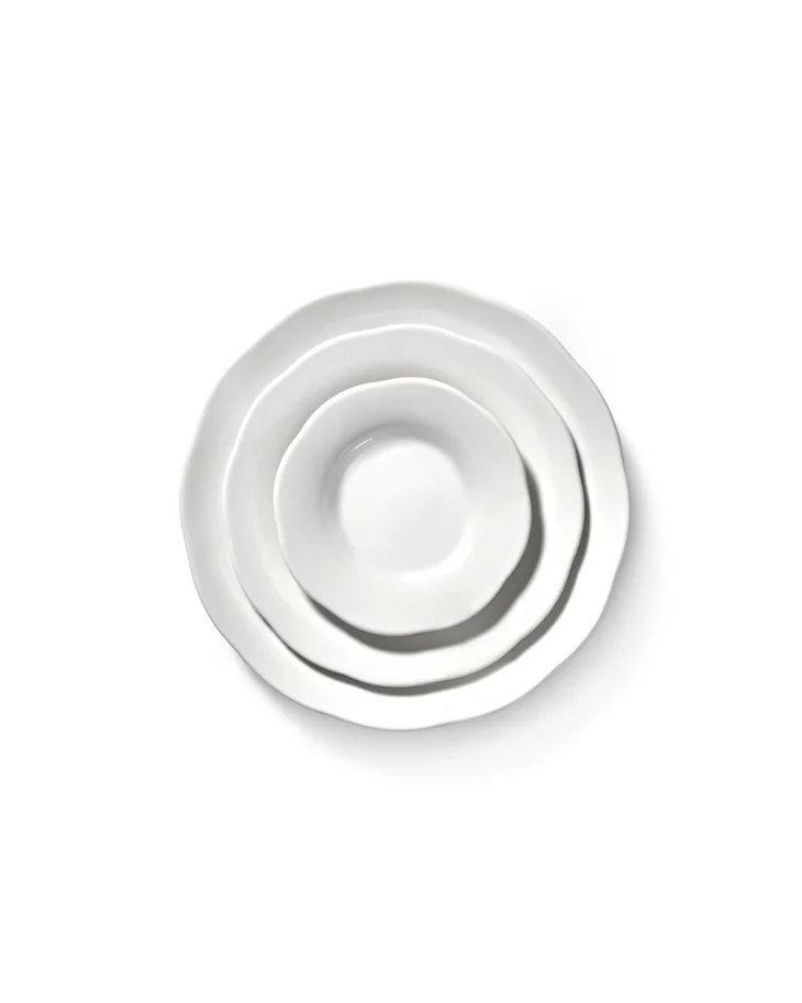 Silhouette Teller tief D15cm H3cm weiss Porzellan