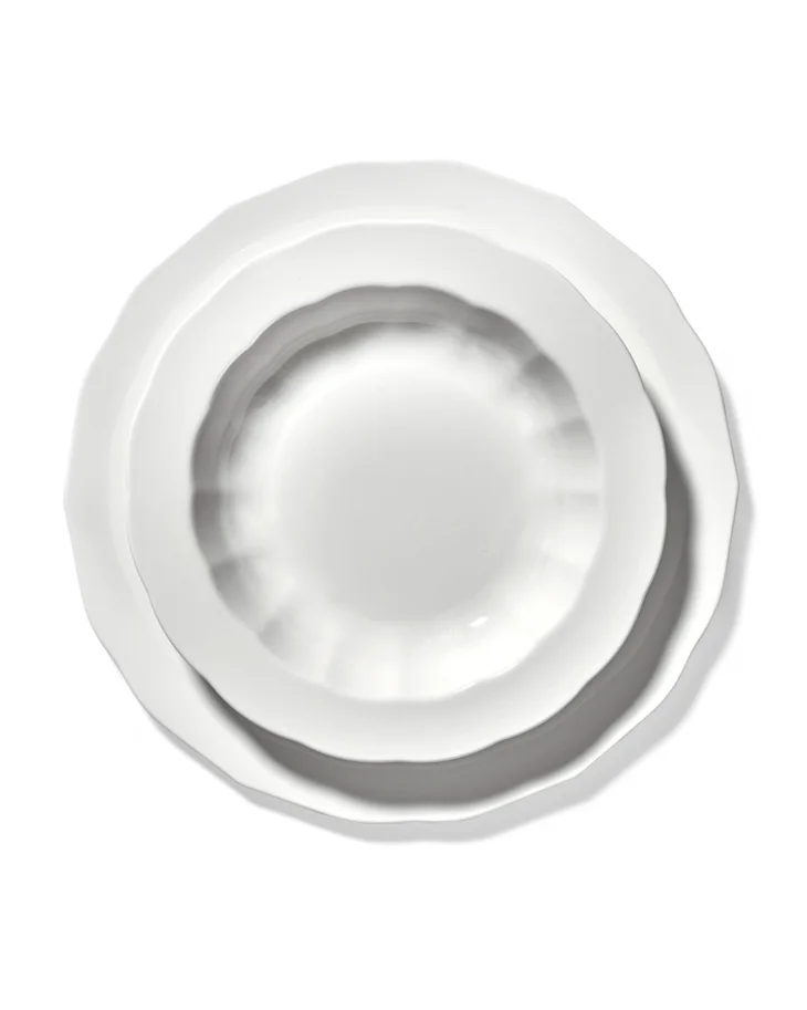 Silhouette Teller tief D21.5cm H3.6cm weiss Porzellan