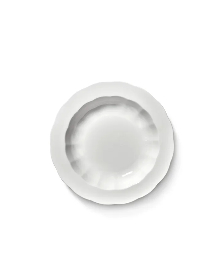 Silhouette Teller tief D23.7cm H3.8cm weiss Porzellan