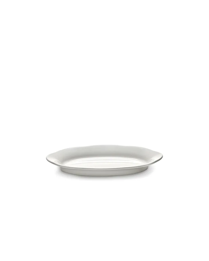 Silhouette Teller tief oval 18.5x10x2.2cm weiss Porzellan