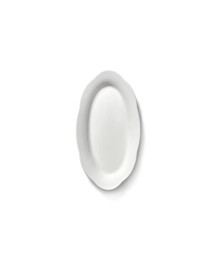Silhouette Teller tief oval 18.5x10x2.2cm weiss Porzellan