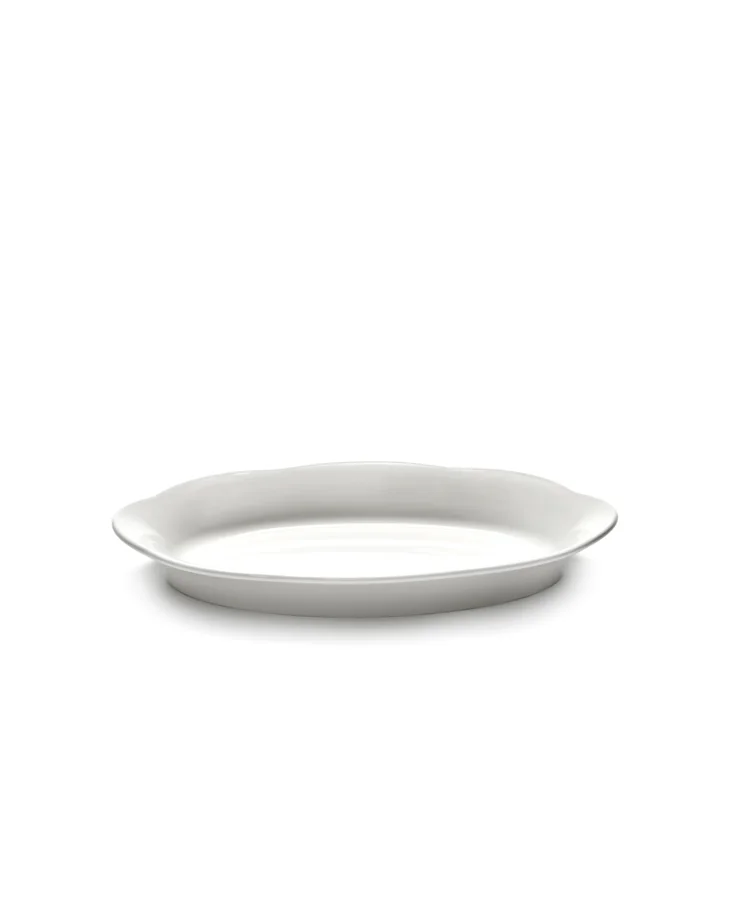 Silhouette Teller tief oval 24.5x15x3.2cm weiss Porzellan
