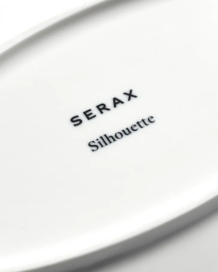 Silhouette Teller tief oval 24.5x15x3.2cm weiss Porzellan