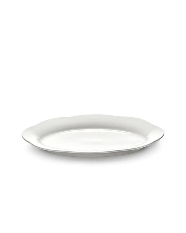 Silhouette Teller tief oval 30x21x3.2cm weiss Porzellan