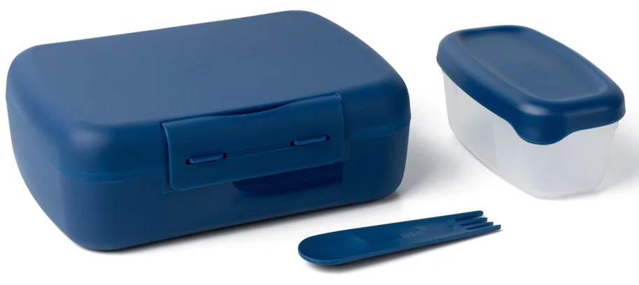 Amuse Basic Brunch Salat Box Göffel 210X156X71mm Dunkelblau
