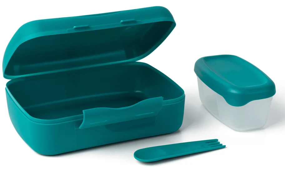 Amuse Basic Brunch Salat Box Göffel 210X156X71mm Dunkelgrün