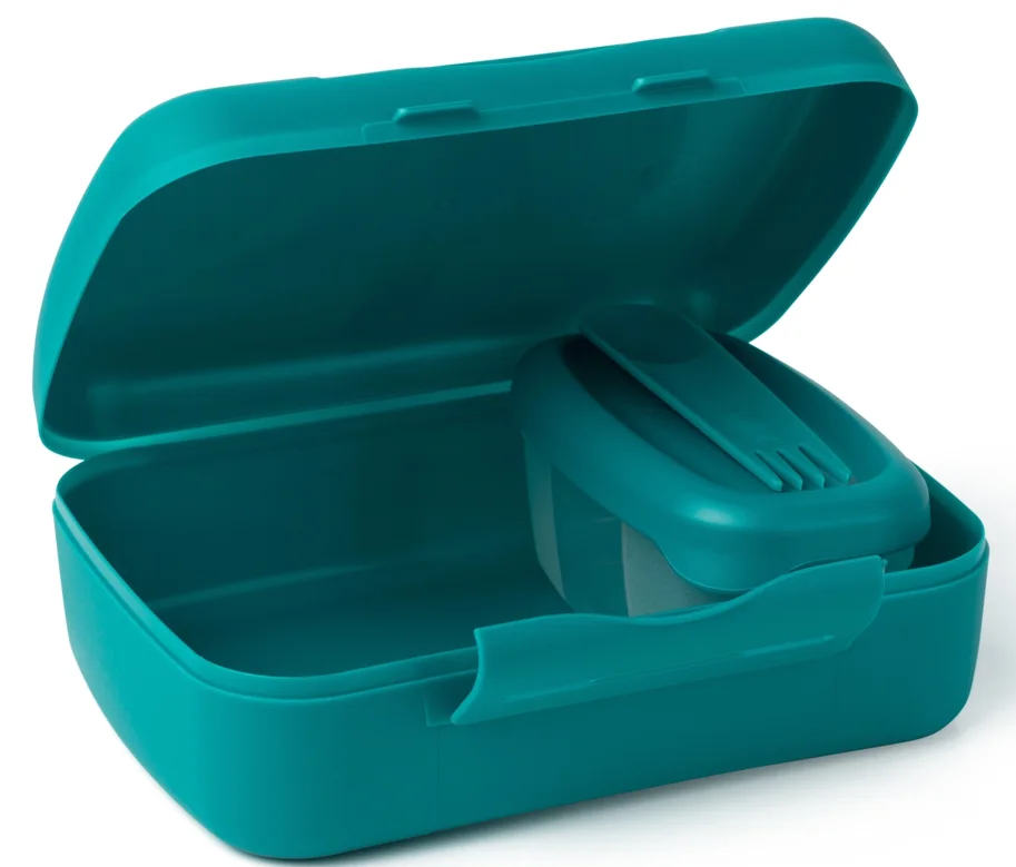 Amuse Basic Brunch Salat Box Göffel 210X156X71mm Dunkelgrün