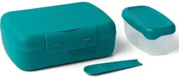 Amuse Basic Brunch Salat Box Göffel 210X156X71mm Dunkelgrün