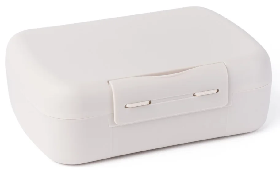Amuse Basic Brunch Salat Box & Göffel 210x156x71mm Beige