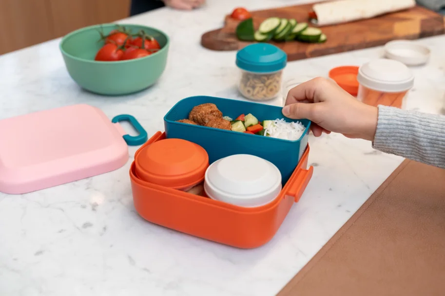 Rikko Lunchbox PP poppy flamingo