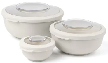 3er Set Tylla Bowl 200ml +1000ml+2000ml PP oat