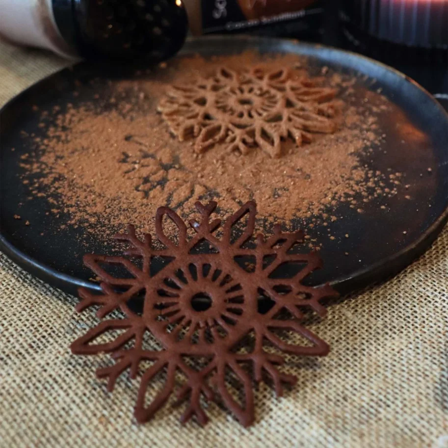 Backform für Kuchentopper Weihnachten Schneeflocken