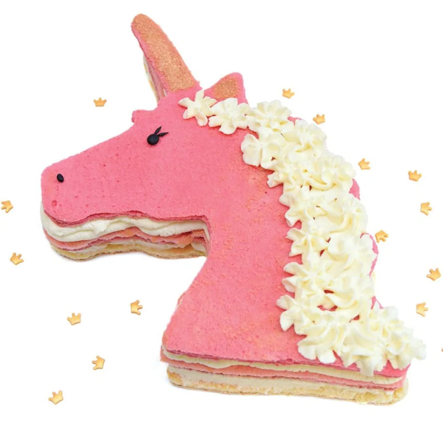 Edelstahlbackform Ausstechform XXL Einhorn 29x26cm