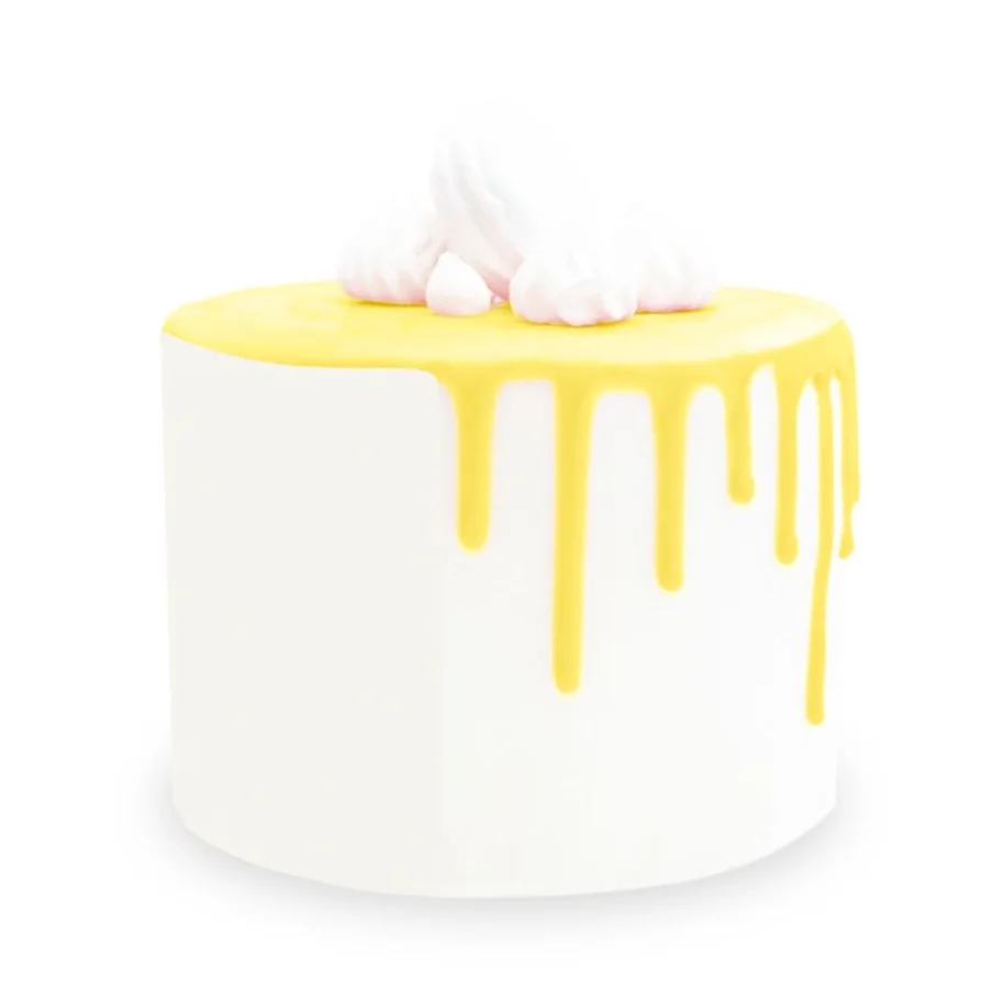 Schokoladengeschmacksglasur Drip Cake, gelb 130g