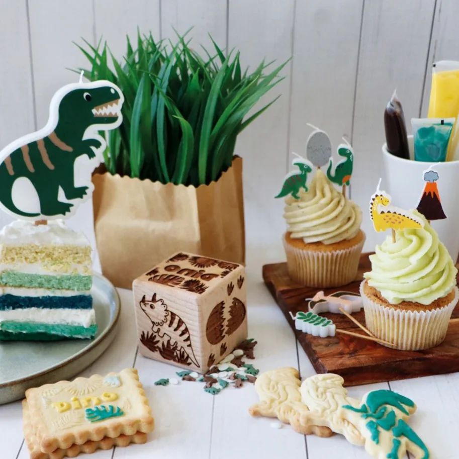 Cookie Stamp, Würfelstempel u. Ausstecher, Dino