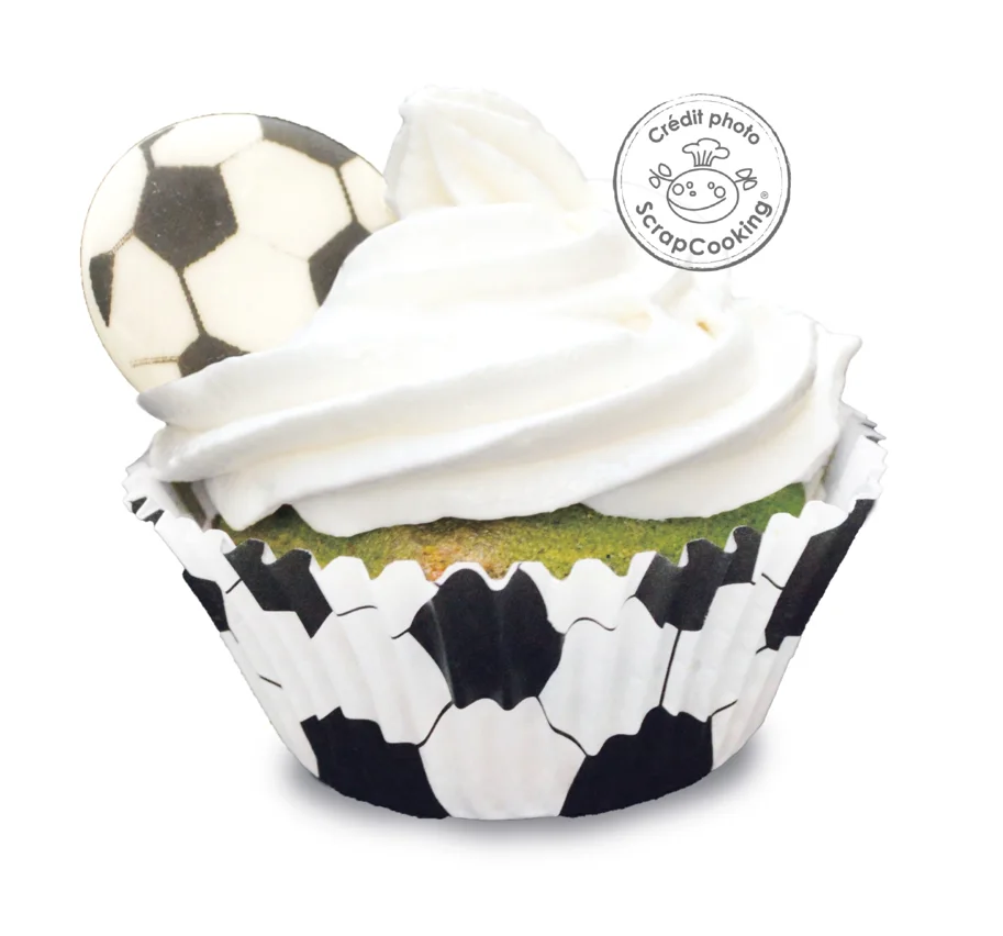 6 Stk. Zuckerdekor Fussball