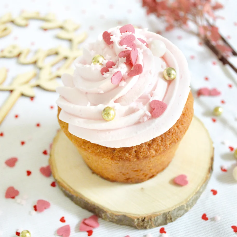 Zuckerstreusel Herzen weiss rosa 50g