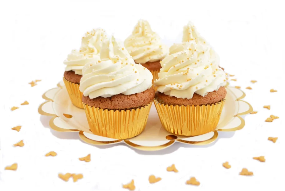 48 Stk. Cupcake Formen gold