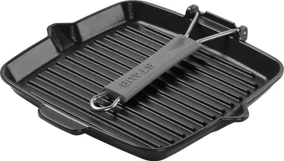 Grillpfanne schwarz quadratisch, 24x24cm
