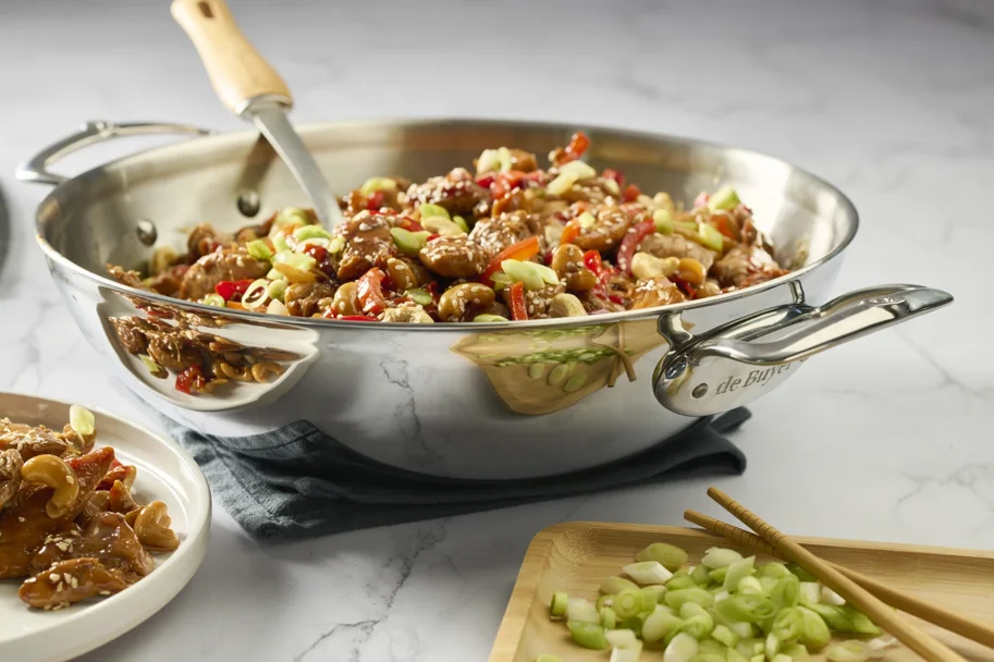 Affinity Wok mit zwei Griffen D32cm Edelstahl