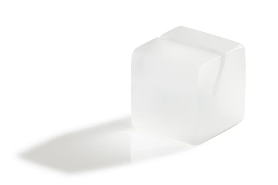 Ice Tischkartenhalterung  4x4x4cm weiss Nacryl