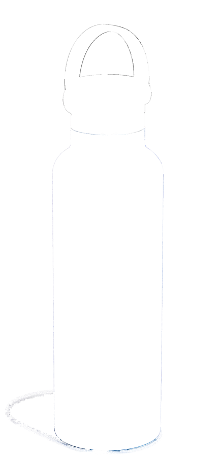 Trinkflasche Standard Flex Deckel 620ml cascade