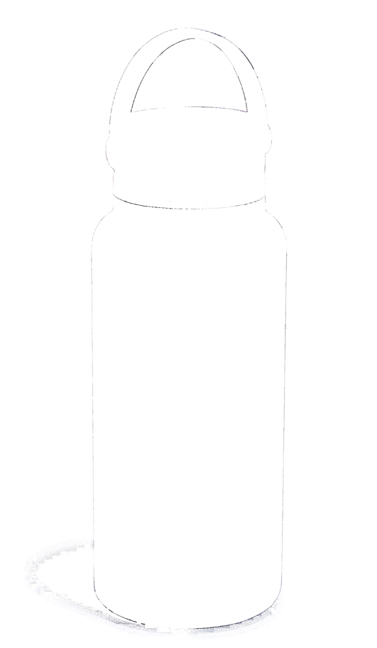 Trinkflasche Wide Flex Deckel 945ml schwarz