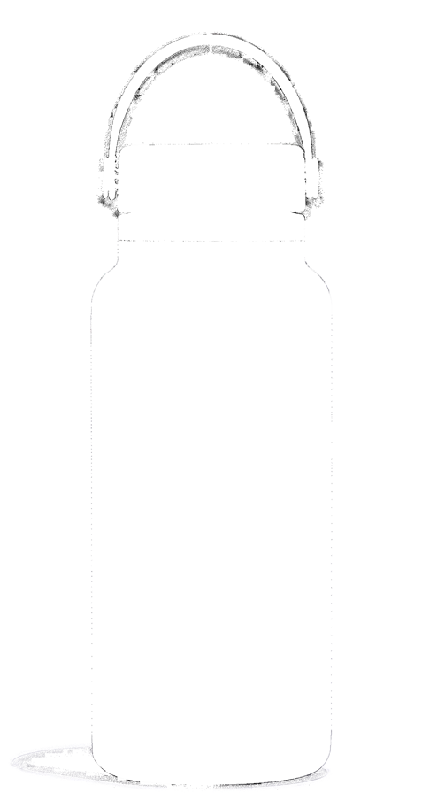 Trinkflasche Wide Flex Deckel 945ml schwarz
