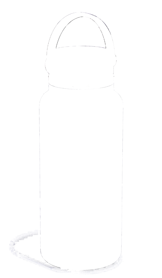 Trinkflasche Wide Flex Deckel 945ml weiss