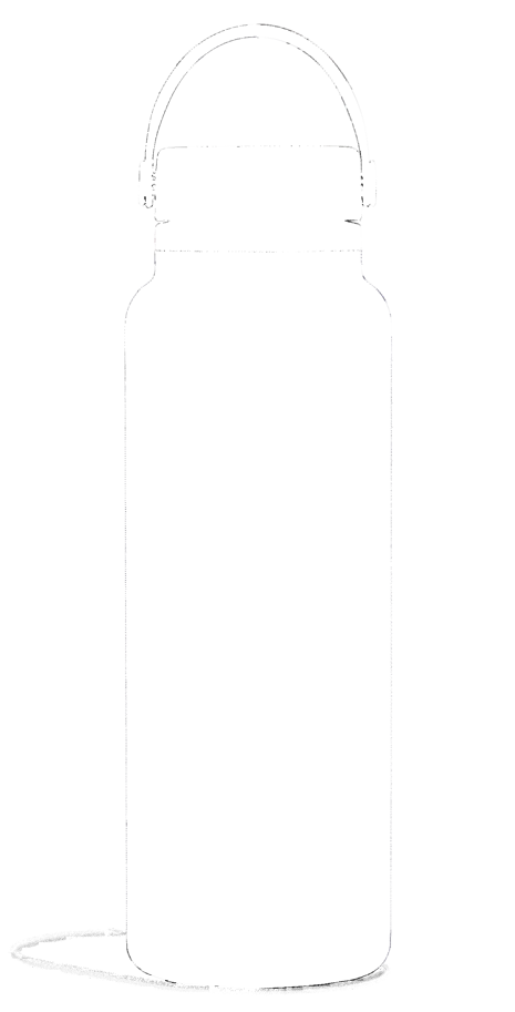 Trinkflasche Wide Flex Deckel 1183ml schwarz