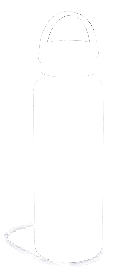 Trinkflasche Wide Flex Deckel 1183ml weiss