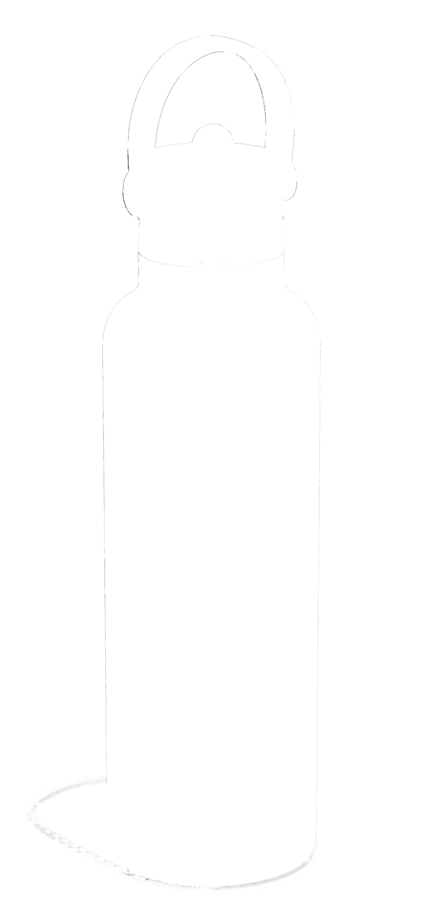 Trinkflasche Standard Flex Deckel m. Strohhalm 620ml surf