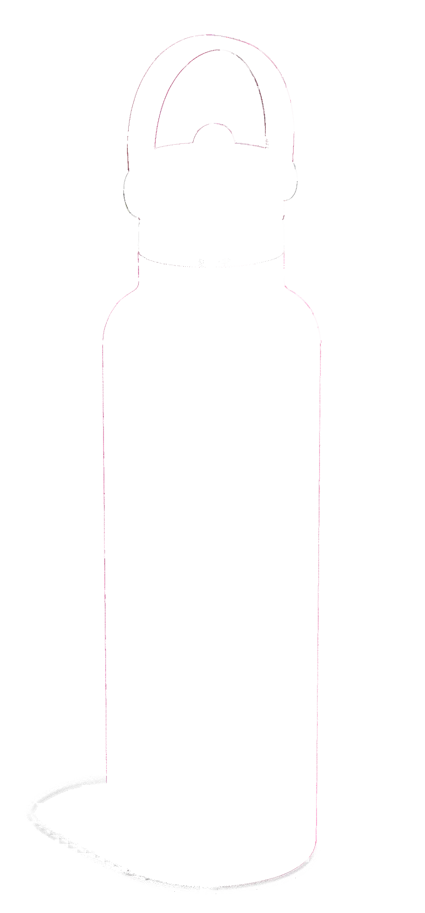 Trinkflasche Standard Flex Deckel m. Strohhalm 620ml reef